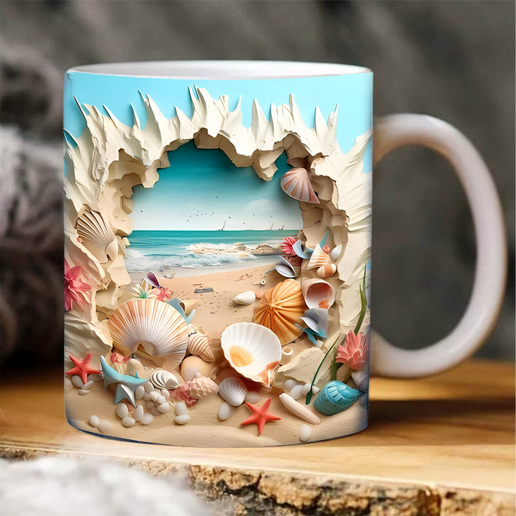 3D Creative Bookshelf Mug 11oz (325ml) - Colorful Interior Coffee Cup, Premium Desk Cup for Students 