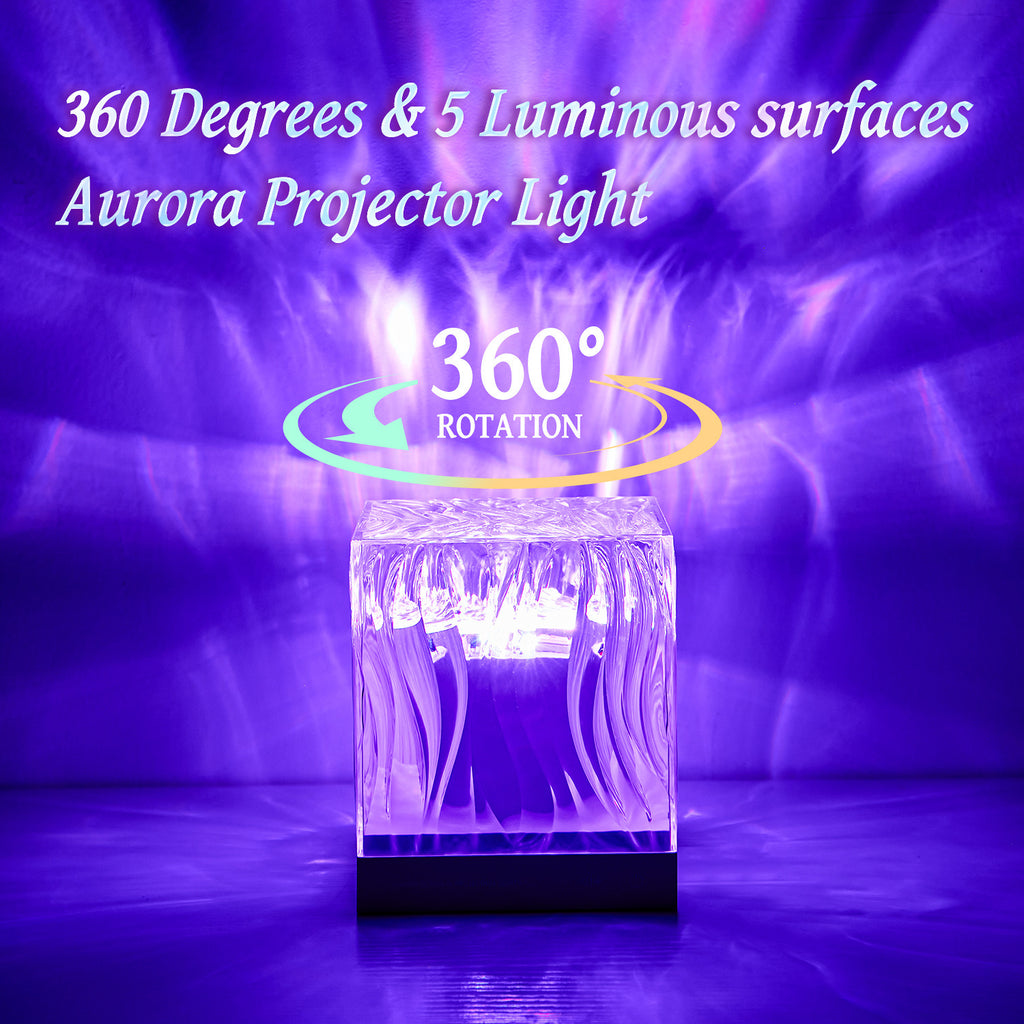 LED Northern Lights Ambient Lamp – Dynamic Light Effect, USB Powered for Bedroom/Office 