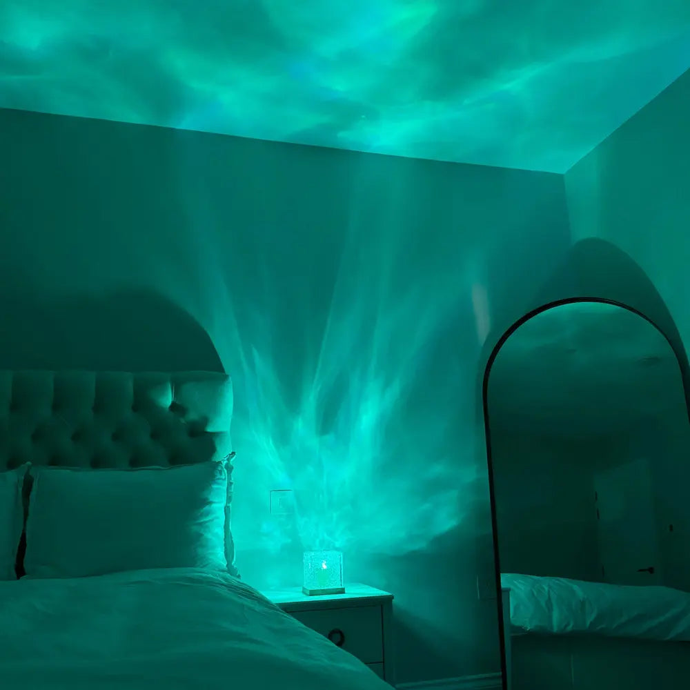 LED Northern Lights Ambient Lamp – Dynamic Light Effect, USB Powered for Bedroom/Office 