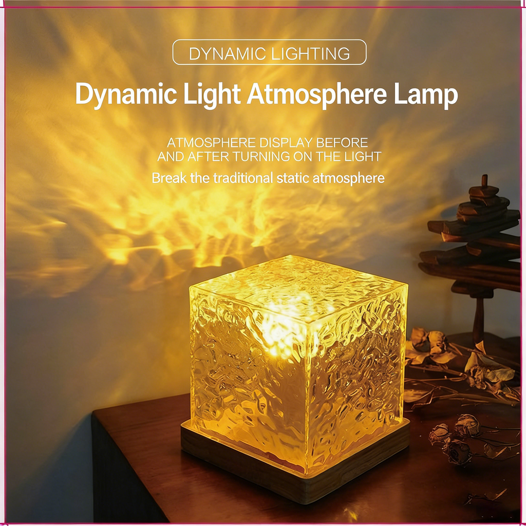 LED Northern Lights Ambient Lamp – Dynamic Light Effect, USB Powered for Bedroom/Office 