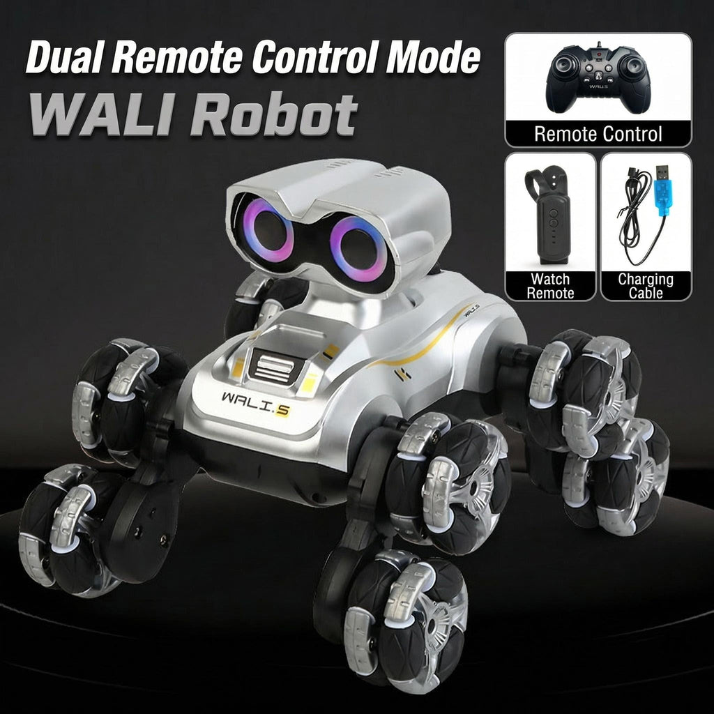 Electric RC 8-Wheel Stunt Robot Dog – Smart Voice Control, Swing Arm, Climbing & Deformation, Kids Boys Toy Gift