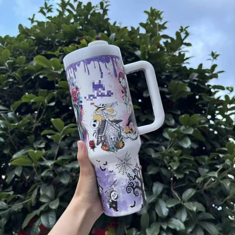 Halloween Glow-in-the-Dark 40oz 304 Stainless Steel Insulated Tumbler 