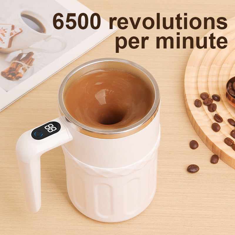 New Automatic Insulated Smart Temperature-Controlled Magnetic Electric Mixing Cup | Portable Coffee/Soy Milk/Smoothie Cup 