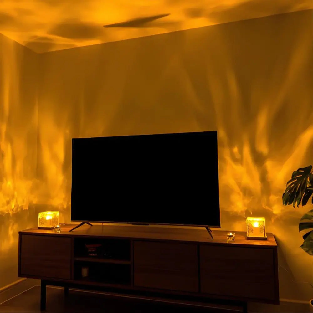 LED Northern Lights Ambient Lamp – Dynamic Light Effect, USB Powered for Bedroom/Office 