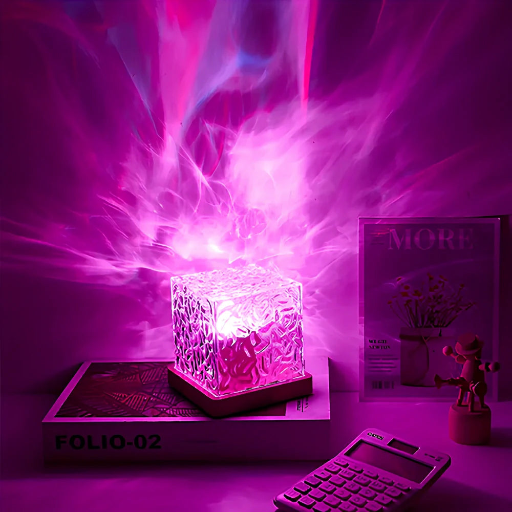 LED Northern Lights Ambient Lamp – Dynamic Light Effect, USB Powered for Bedroom/Office 