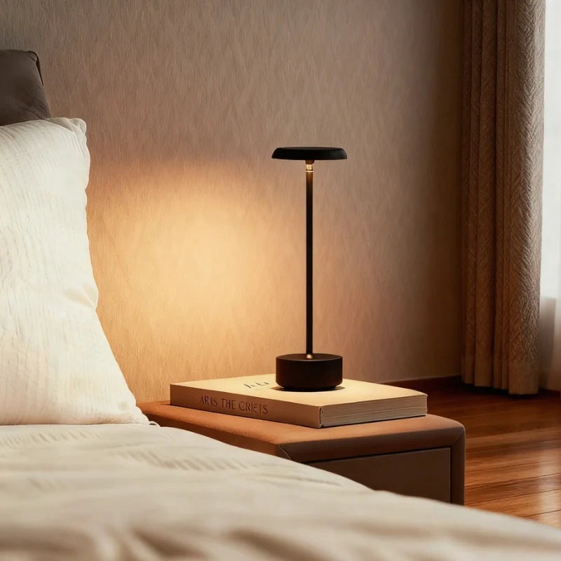 Rechargeable Aluminum LED Touch Lamp – USB Ambient Night Light for Bar/Camping/Bedroom